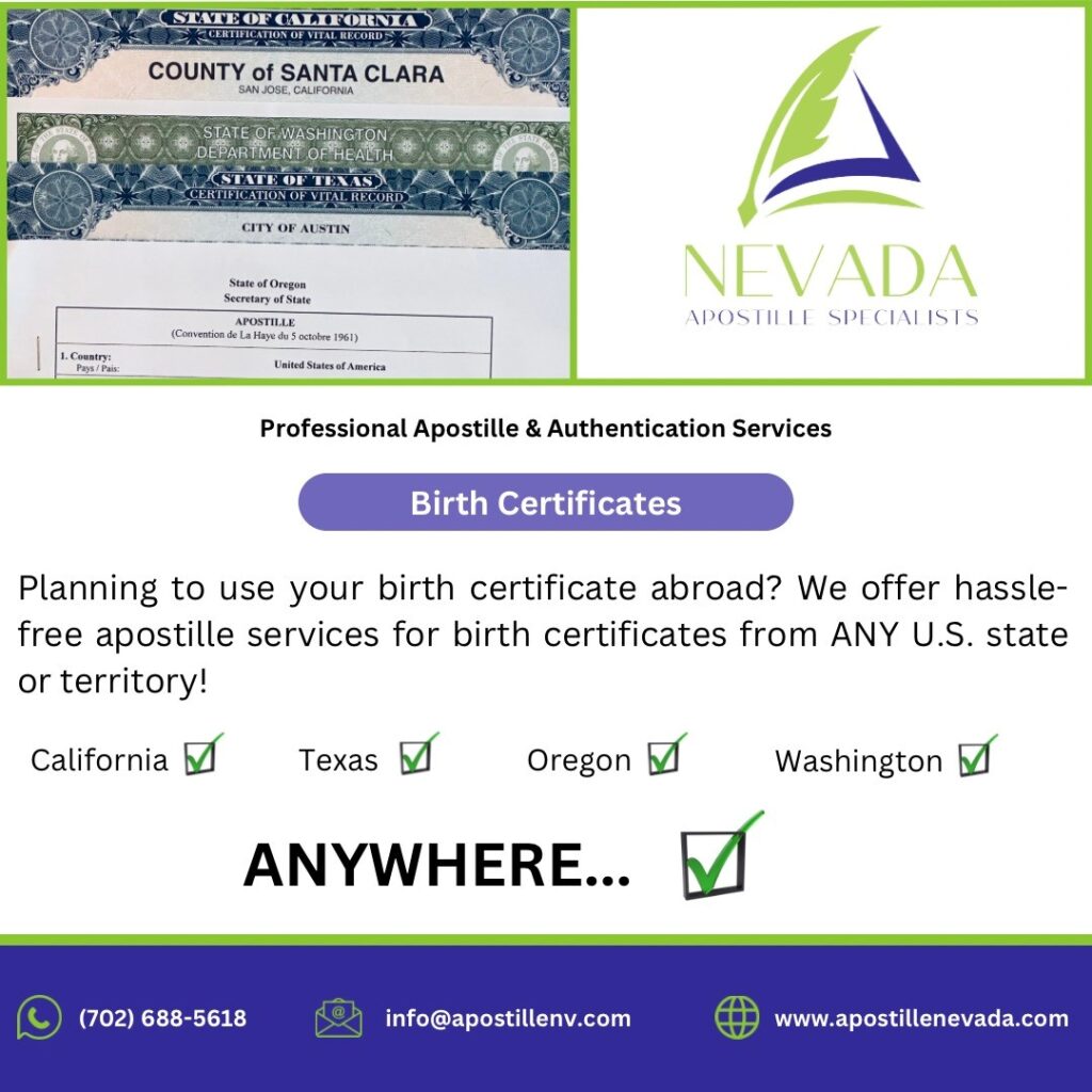 Securing Your Birth Certificate in Nevada What You Need to Know