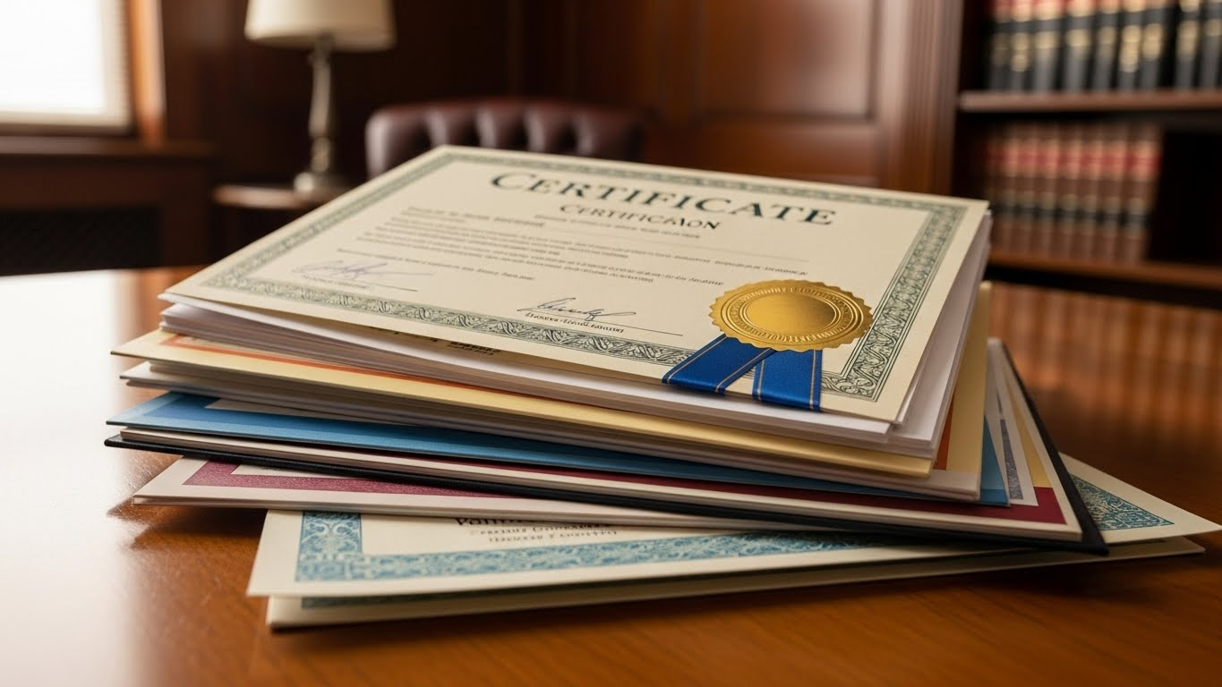 An incorrect certificate type was submitted 