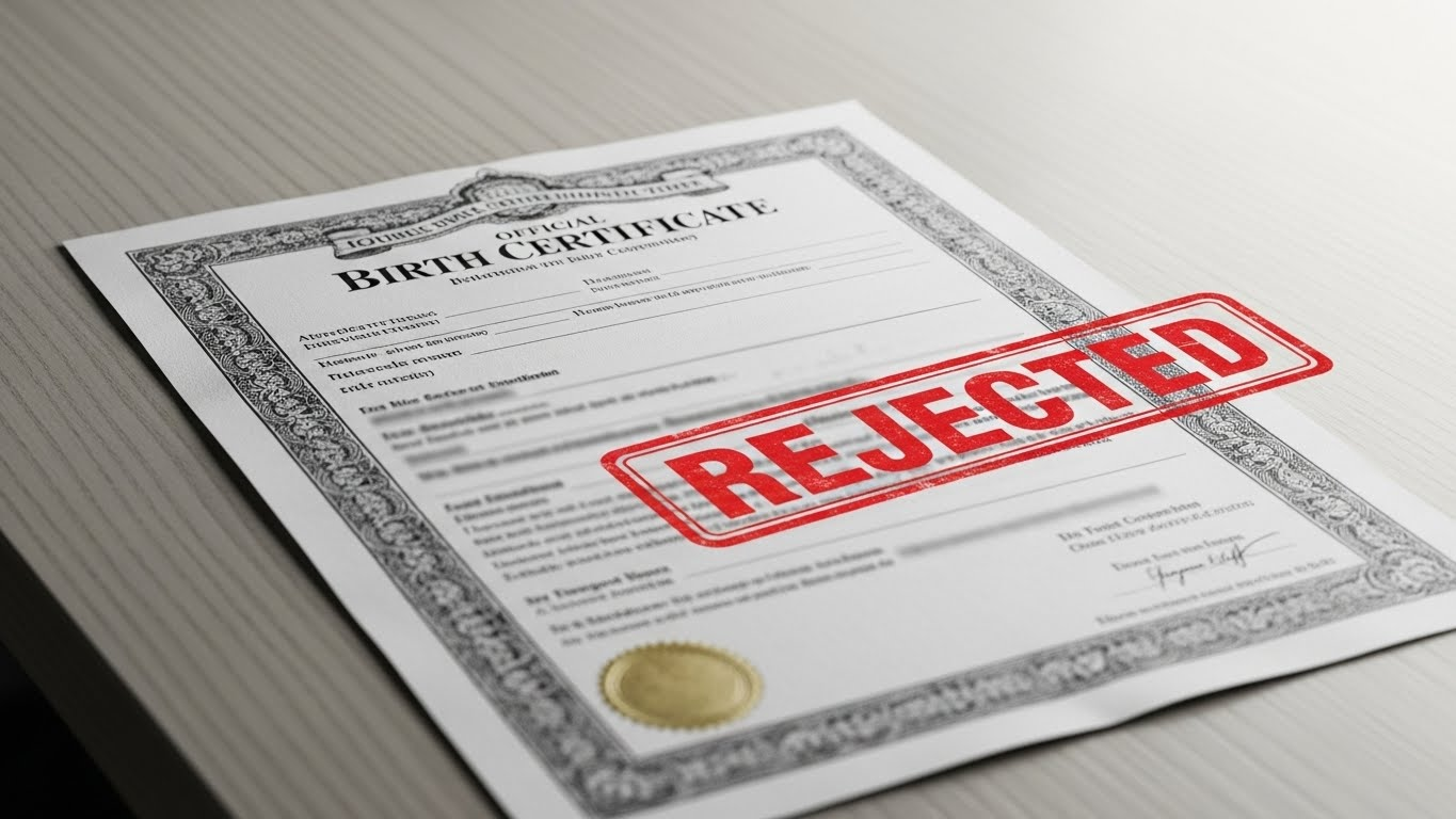 Birth Certificate Apostille Mistakes That Cause Instant Rejection 