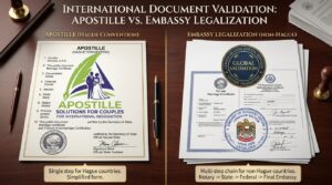 Apostille vs. Embassy Legalization