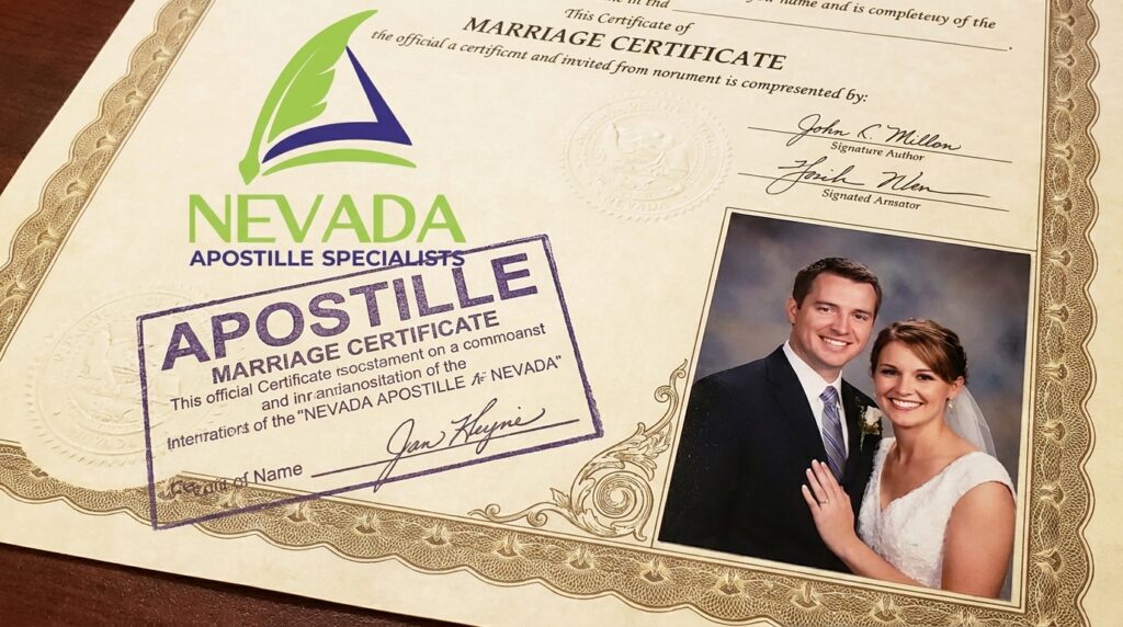 Marriage Certificate Apostille