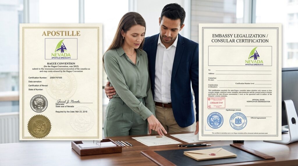 Apostille vs. Embassy Legalization