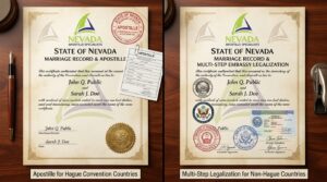 Marriage Certificate Apostille vs. Embassy Legalization