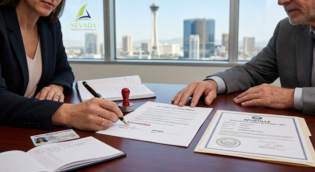 How to apostille a notarized document in Downtown Las Vegas