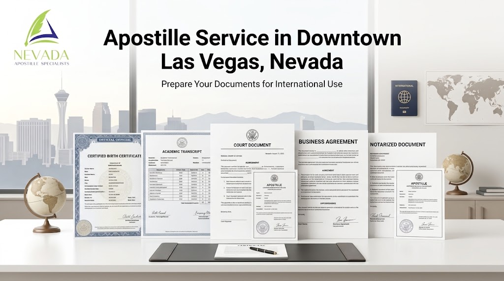 Where is an apostille service near Downtown Las Vegas, Nevada for You