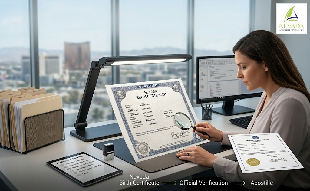 What Is Nevada Birth Authentication Downtown Las Vegas?